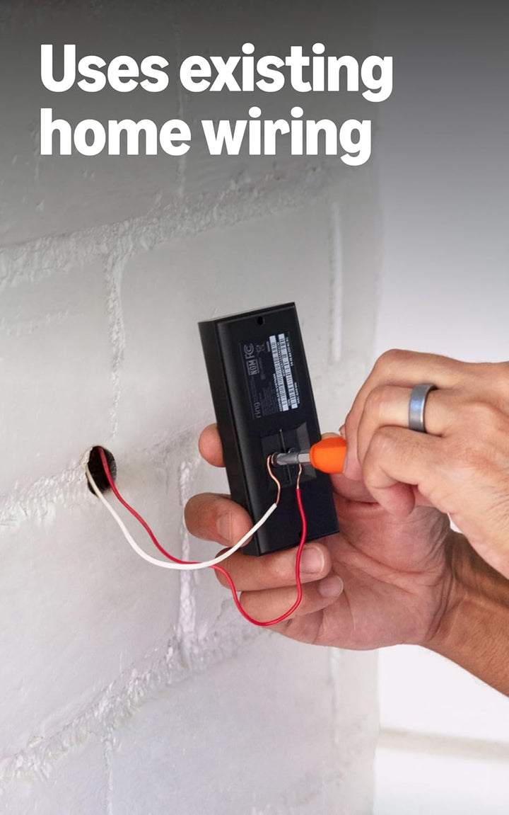 Ring Video Doorbell Wired, Audio bidireccional, detección de movimi...
