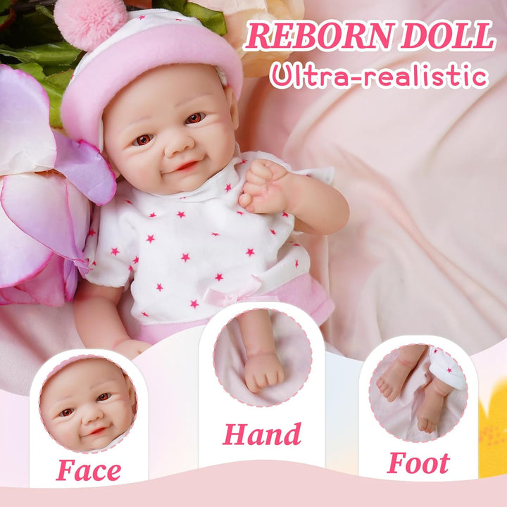 YaLuoQian Muñecas de bebé Reborn realistas de silicona, muñecas de...
