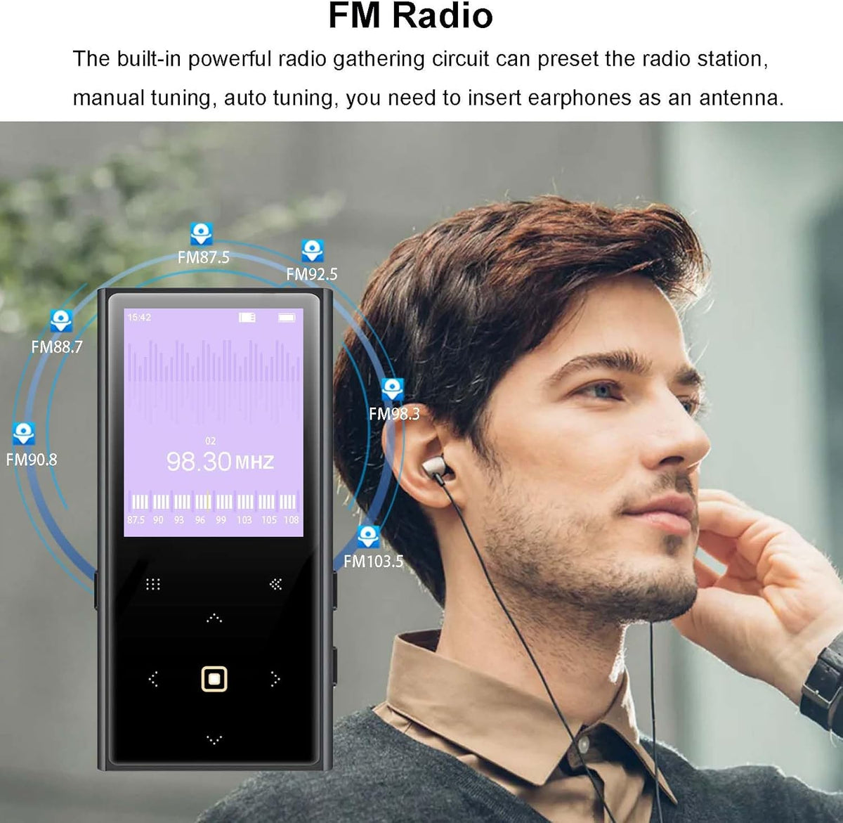 Reproductor de MP3 de 160 GB para niños con Bluetooth Reproductor d...