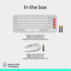 Combo Logitech POP ICON, Combo de Teclado y Mouse Bluetooth, Escrit...