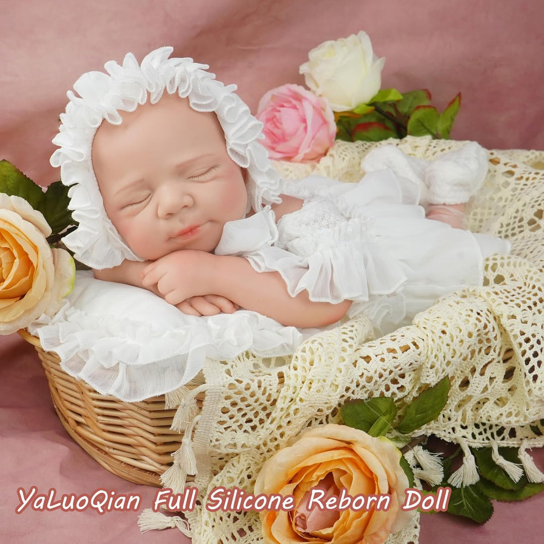 YaLuoQian Muñeca de bebé Reborn de silicona completa, niña recién n...