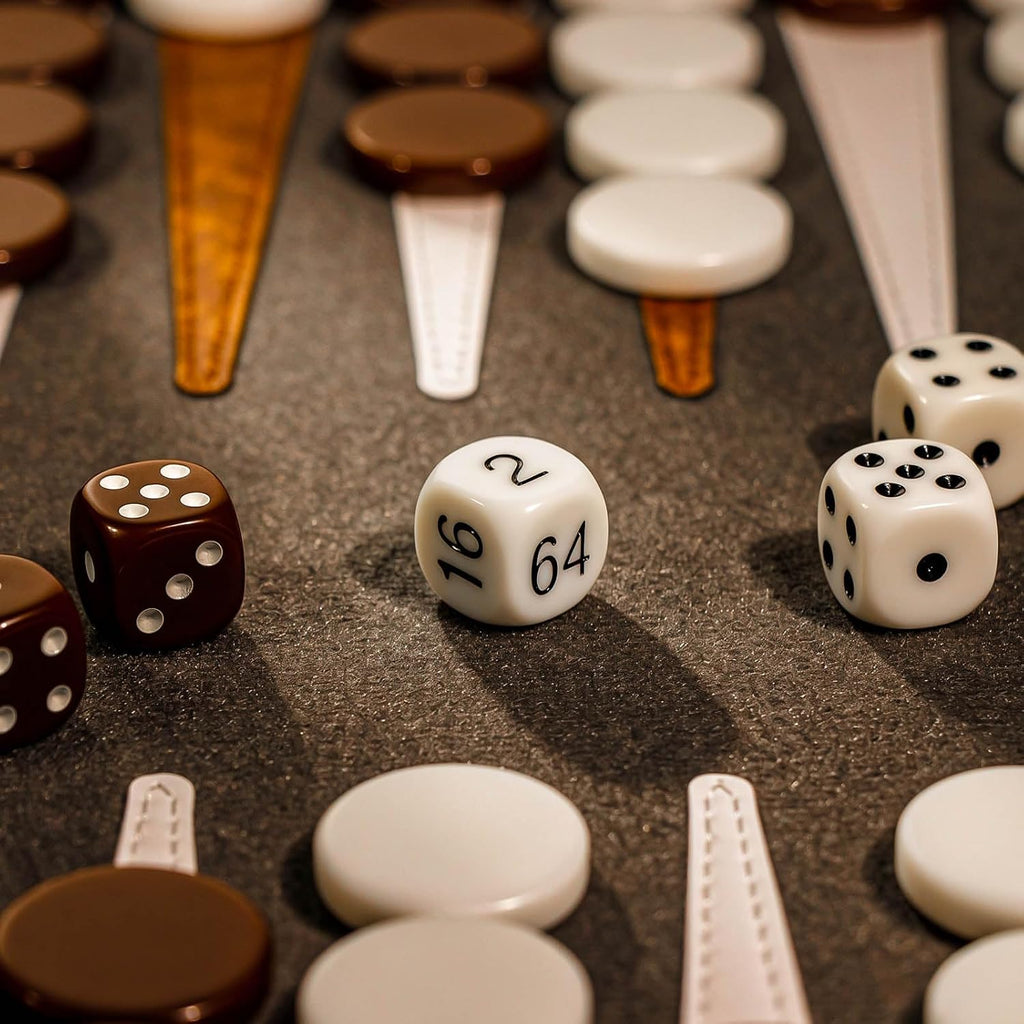 Juego de backgammon de viaje para adultos, juego de mesa clásico con