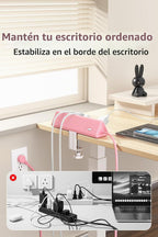 Regleta de alimentación con abrazadera de escritorio USBC, carga