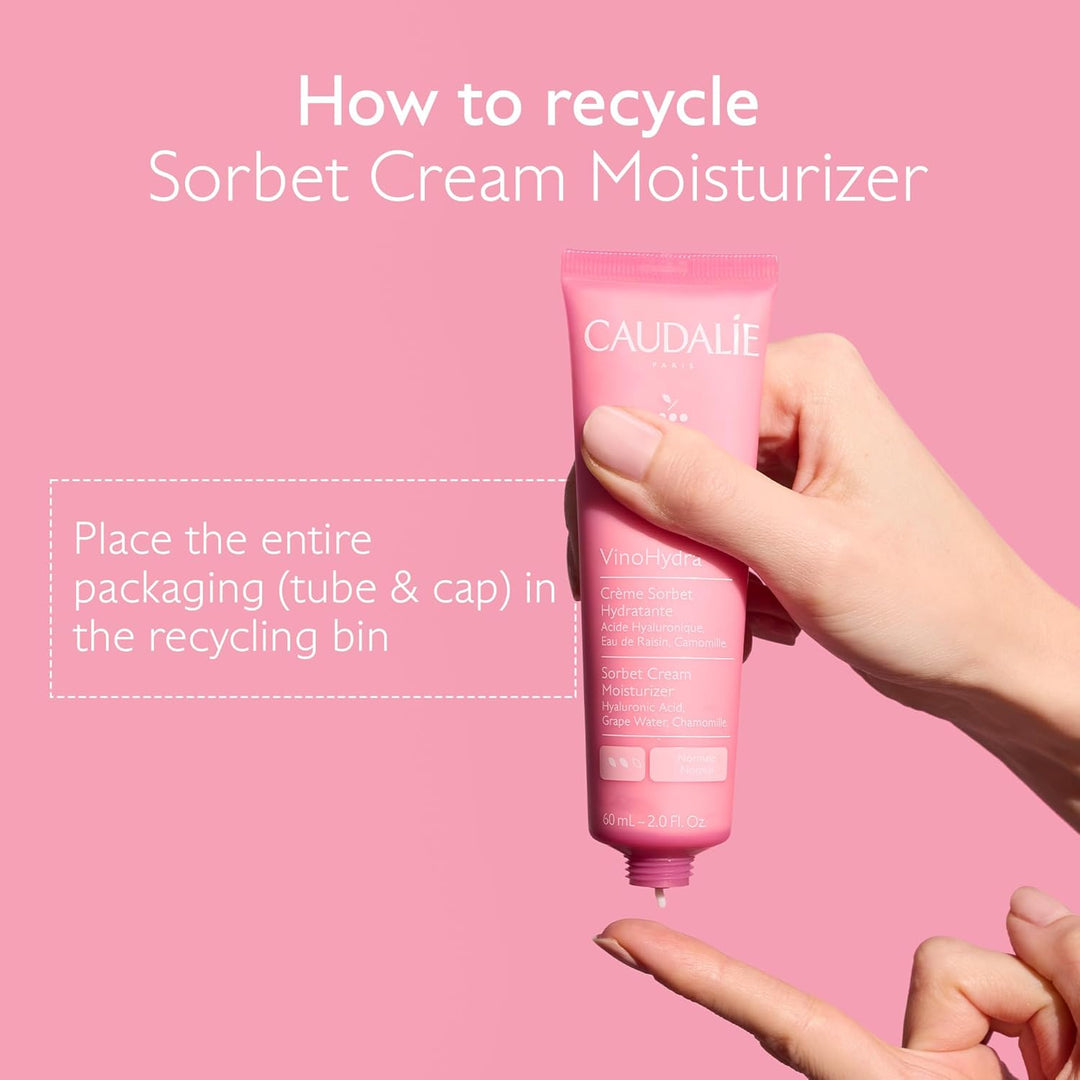 Caudalie VinoHydra Sorbet Crema Hidratante con Ácido Hialurónico -...