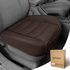 Funda de Asiento de Automóvil para Lujo y Comodidad - Cuero PU, Antideslizante, Protección de Envoltura Completa con Bolsillo de Almacenamiento para Cojín Inferior - Ajuste Universal para el