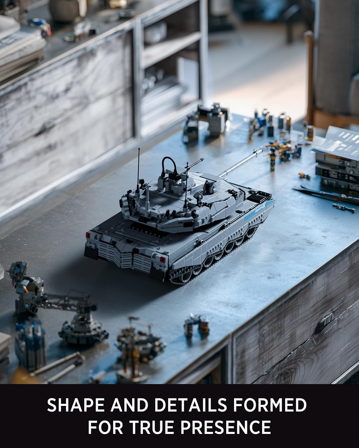 Nifeliz Abrams-X - Juego de construcción de tanques, serie militar, NF10300