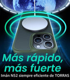 TORRAS Funda magnética a prueba de golpes para iPhone 15 Pro, grado mil