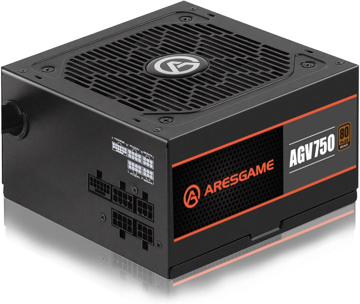 ARESGAME Fuente de alimentación AGV750 750W, certificado 80 Plus Br...