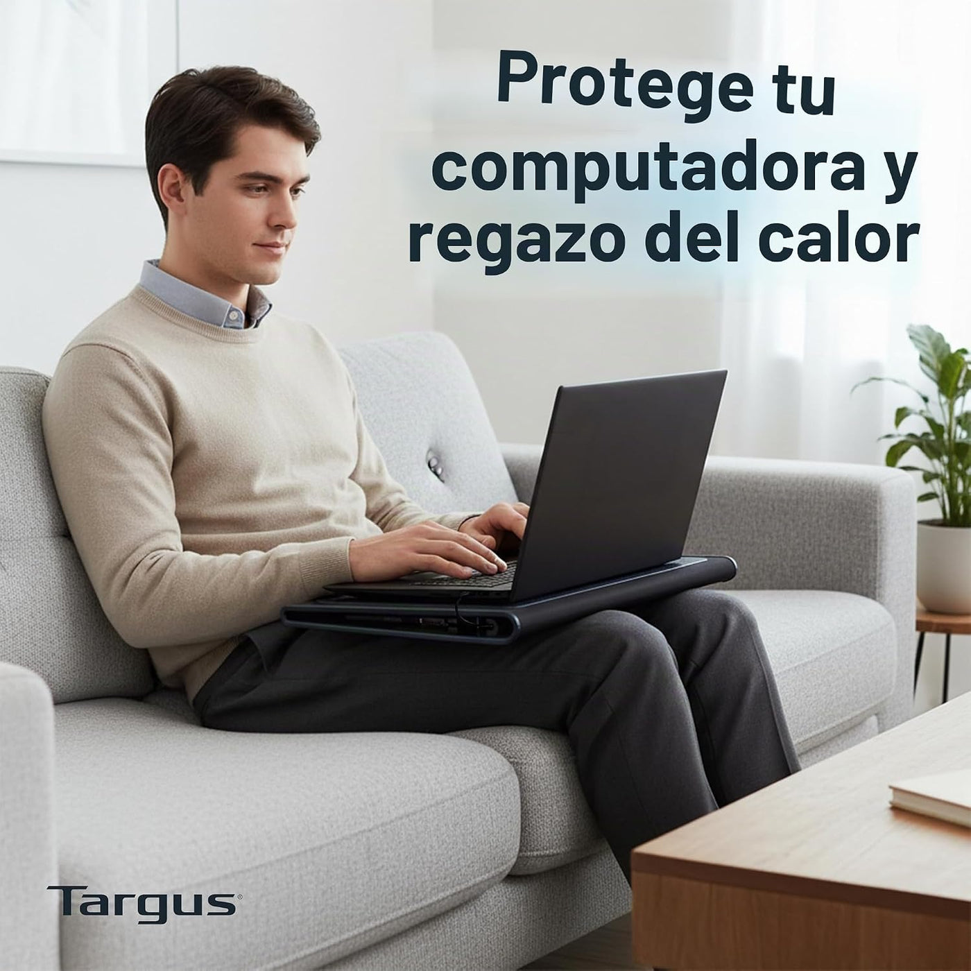 Targus Alfombrilla de Enfriamiento para Regazo con Doble Ventilador...