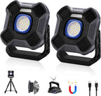 WORKPRO Luz magnética del trabajo, 4000mAh luces recargables del trabajo