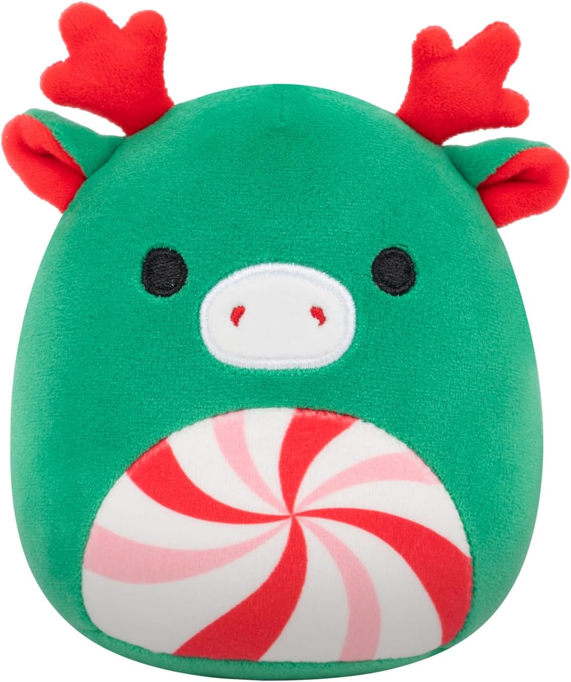 Squishmallows Original Zumir the Green Moose de 5 pulgadas con vientre de remolino de menta – Peluche oficial de Jazwares (pequeño)