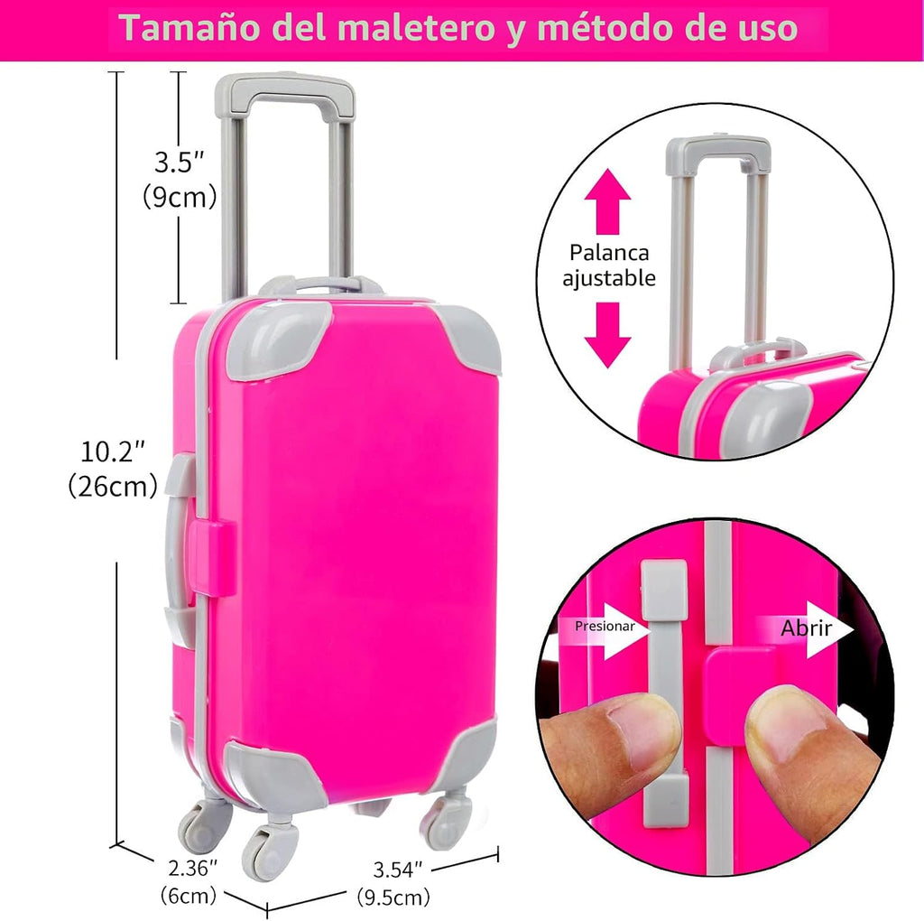 XFEYUE Juego de 23 piezas de ropa y accesorios para muñecas americanas de