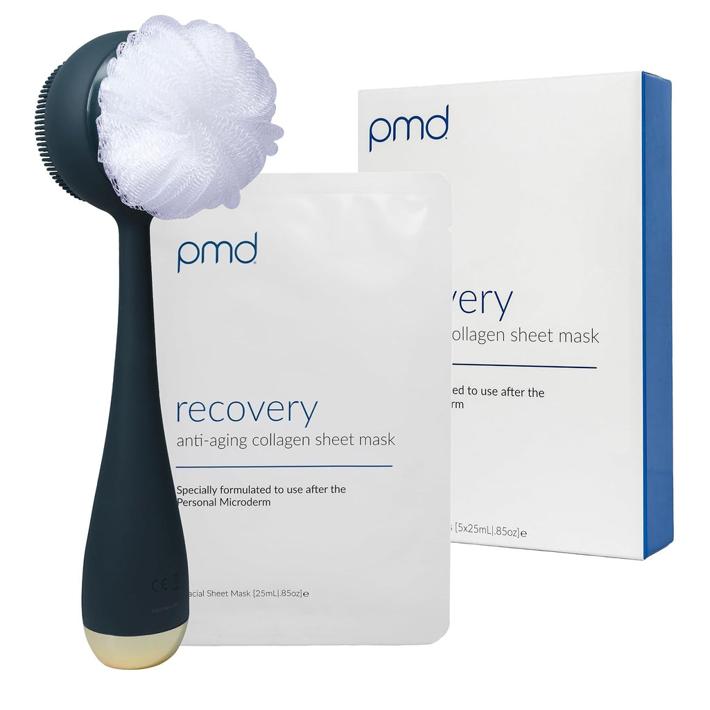 PMD Beauty Clean Body - Dispositivo Eléctrico Inteligente de Limpieza con Cepillo de Silicona y Tres Accesorios Intercambiables para Limpiar, Exfoliar y Masajear el Cuerpo