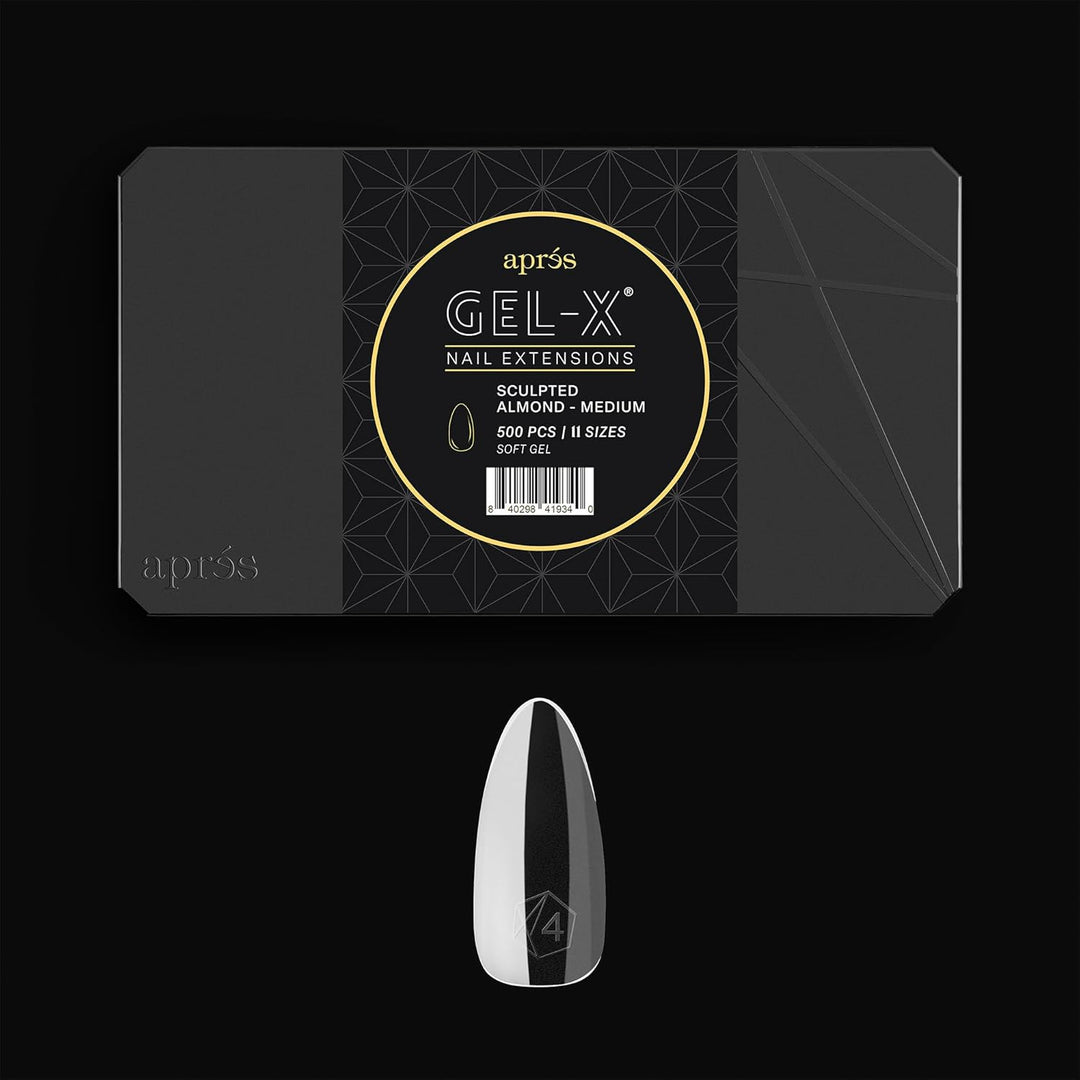 Aprés Gel-X® Caja de puntas de uñas | Almendra esculpida | 500 punt...
