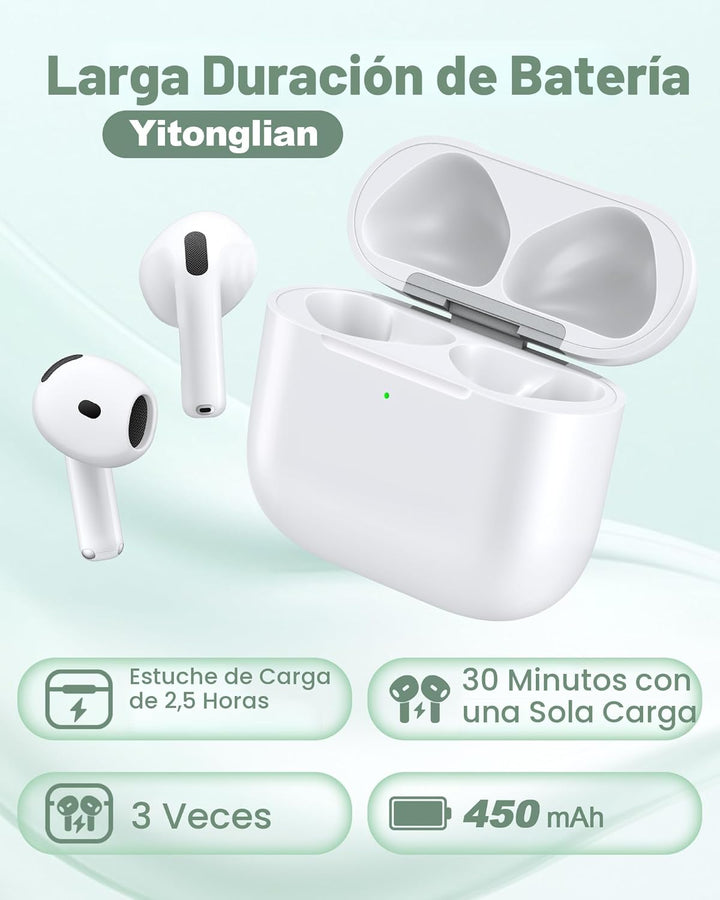 Yitonglian Funda de cargador inalámbrico de repuesto para Airpods d...