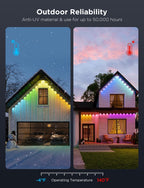 Govee - Luces permanentes para exteriores Pro, 200 pies con 120 luces LED