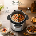 VAJ Olla a presión eléctrica programable 9 en 1 de 6Qt, olla antiadherente