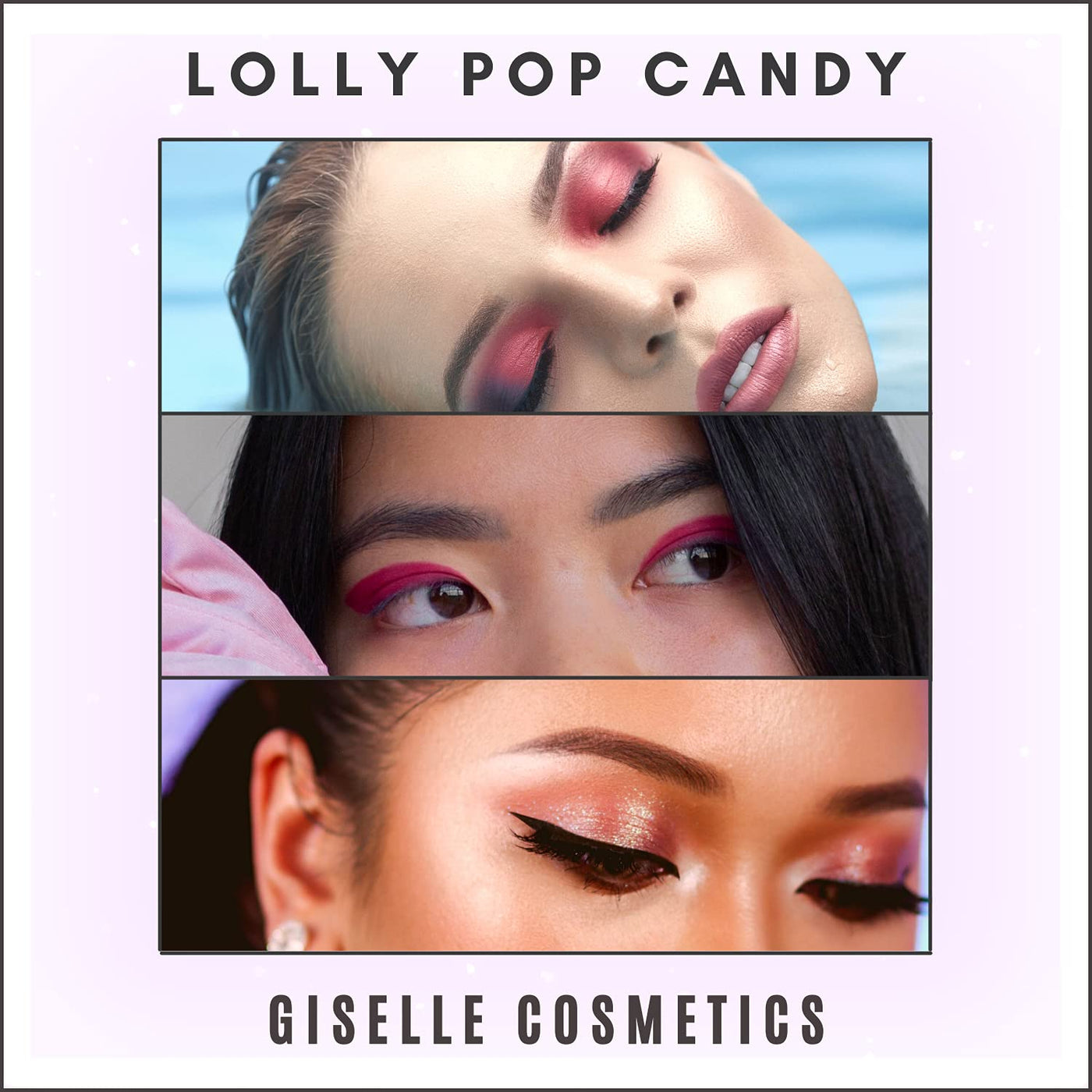 Giselle Cosmetics Paleta de sombra de ojos y contorno mineral suelt...
