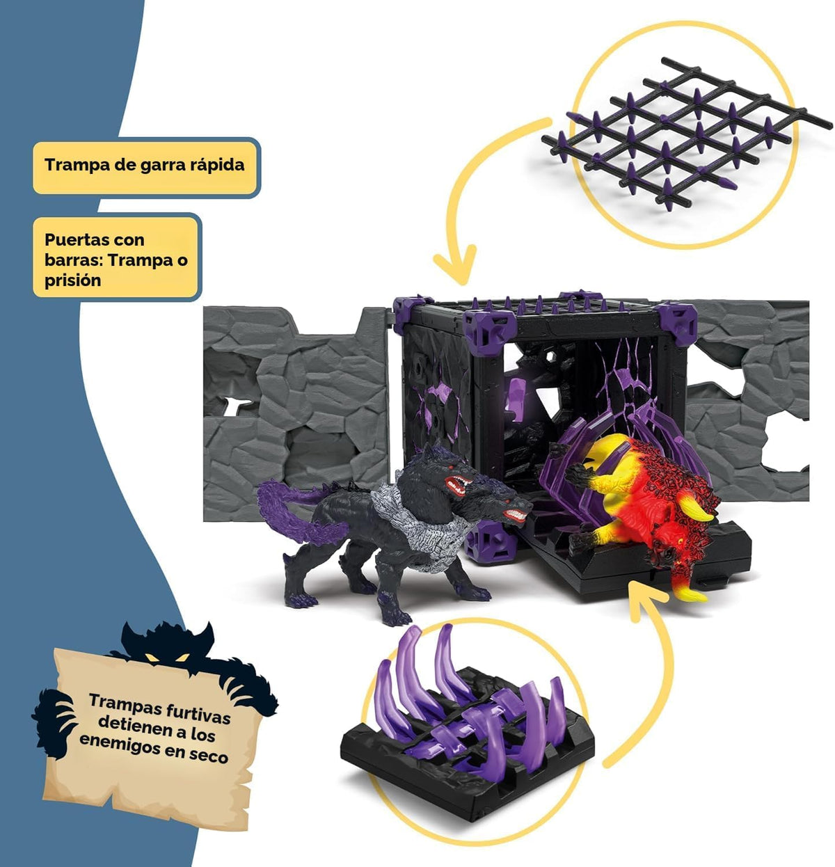 Schleich Eldrador - Arena Battlecave 71 piezas: Lava Vs. Shadow | 42673