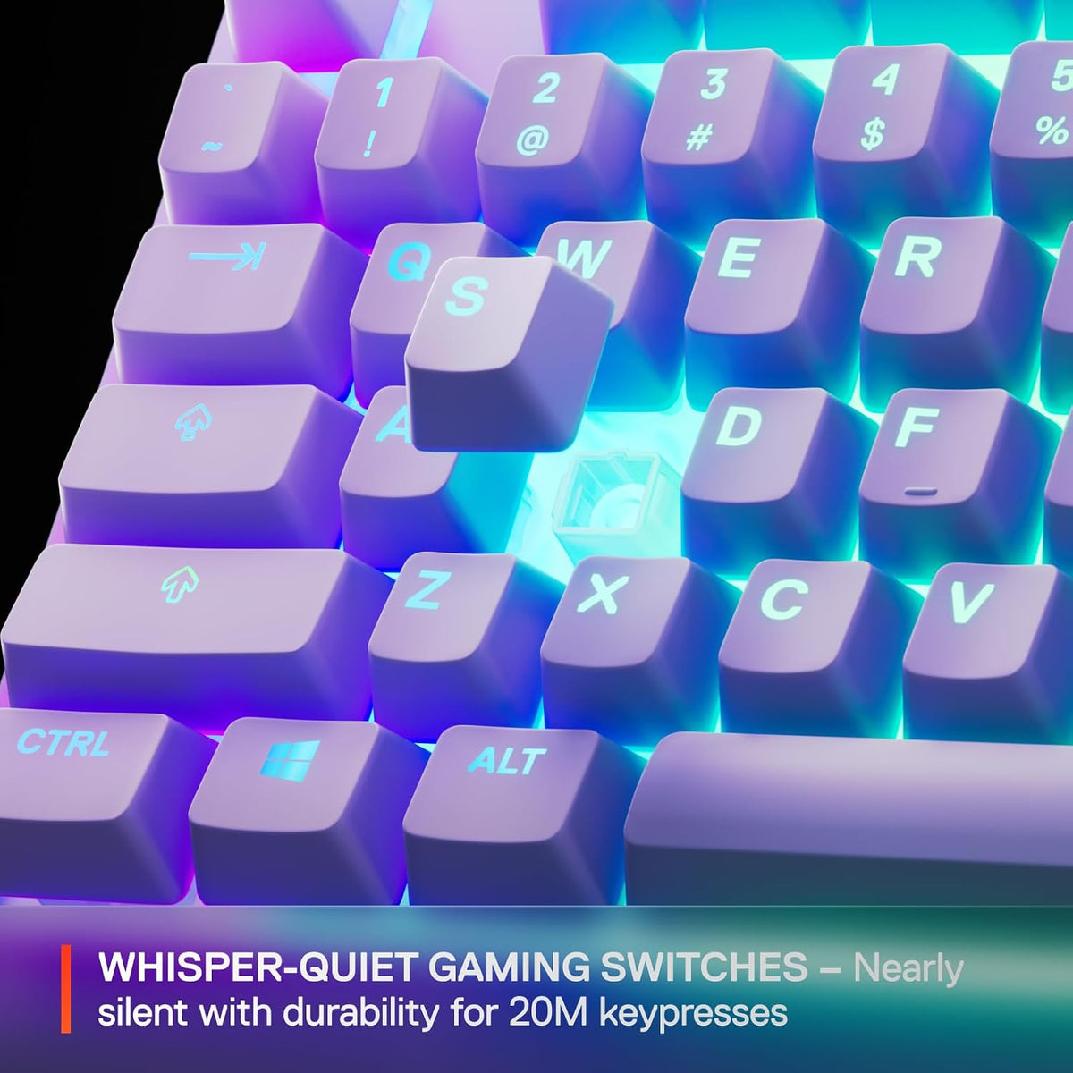 Teclado para juegos SteelSeries Apex 3 TKL Lavender RGB \u2014 Fact...
