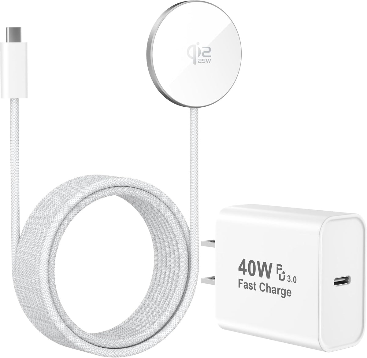 Cargador inalámbrico magnético Magsafe de 25 W Qi2.2 con certificación MFi