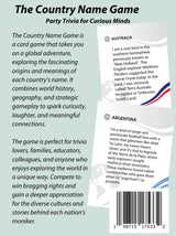 Juego de cartas y tarjetas de historia mundial y geografía