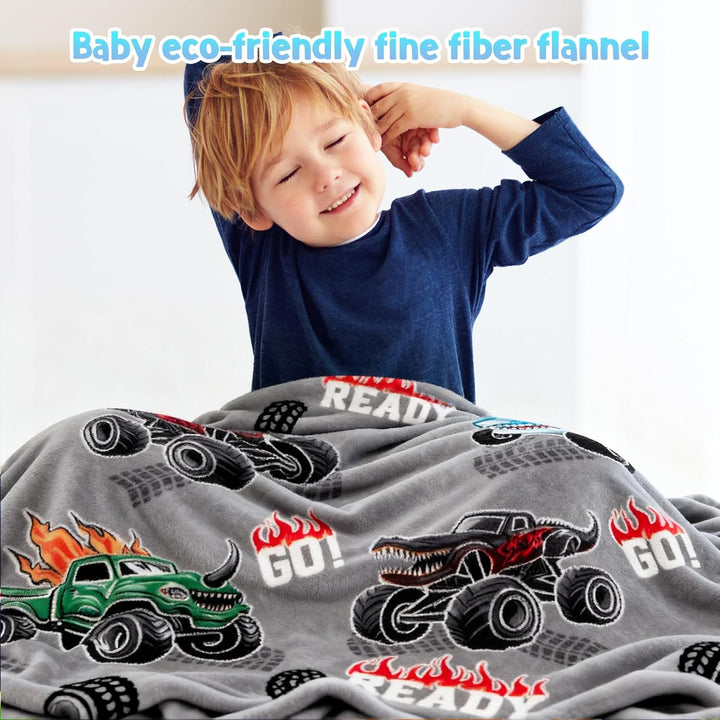 Jekeno Manta de Camión Tiburón que Brilla en la Oscuridad para Niño...