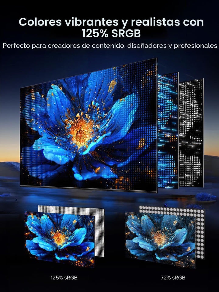 UPERFECT Monitor portátil de 18.5 pulgadas 120HZ 125% sRGB 1080P co...