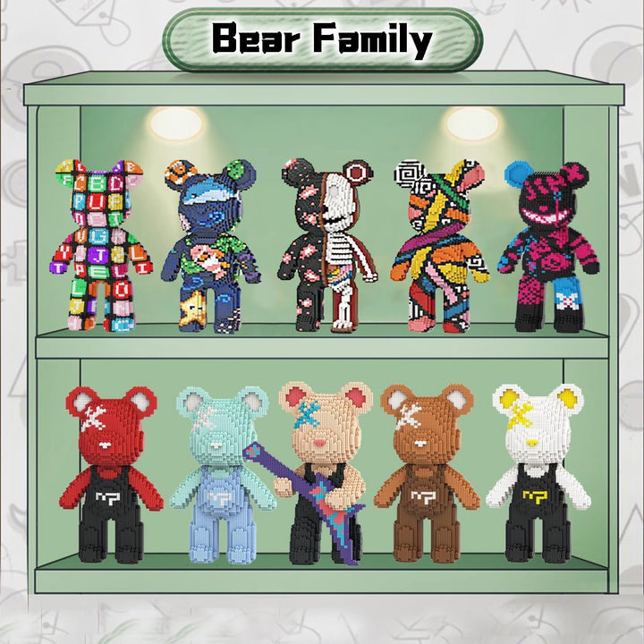 VIIOVOIIV Bloques de Construcción Micro de Oso Teddy con