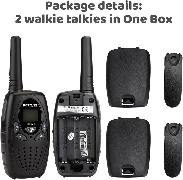Retevis RT628 Walkie Talkies para niños, Walky Talky, bloqueo de te...