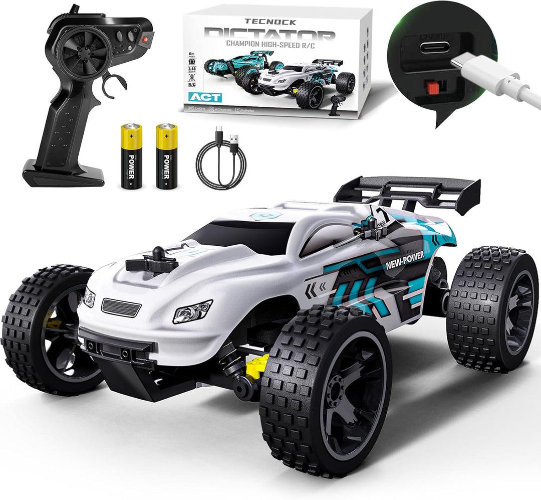 Tecnock Coches RC con Control Remoto para Niños, Coche de Carreras...