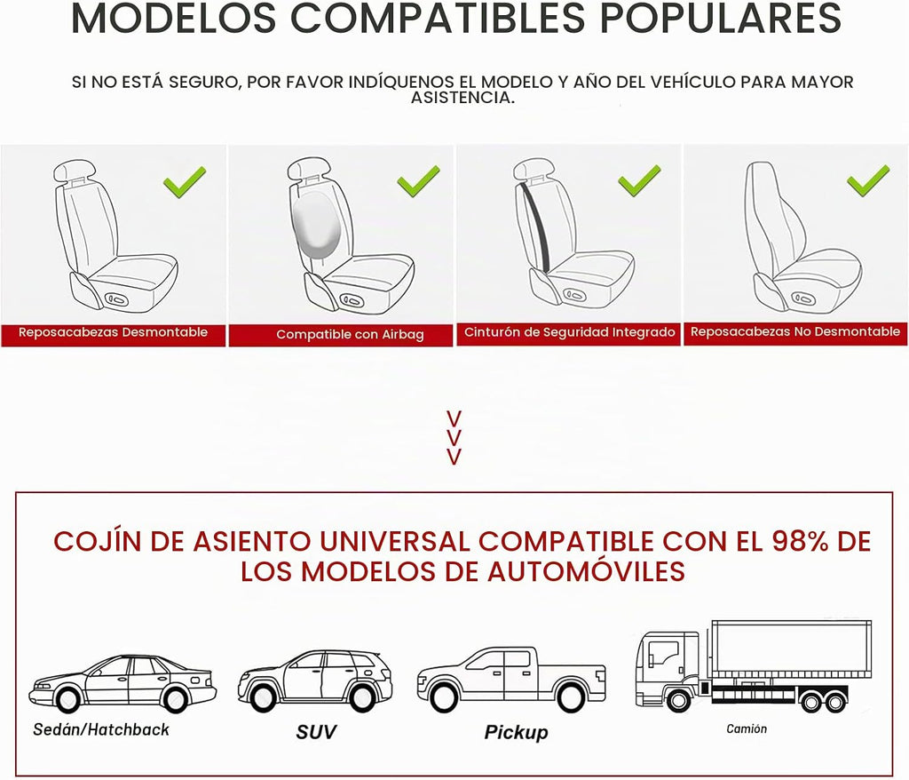 Funda de Asiento de Automóvil para Lujo y Comodidad - Cuero PU, Antideslizante, Protección de Envoltura Completa con Bolsillo de Almacenamiento para Cojín Inferior - Ajuste Universal para el