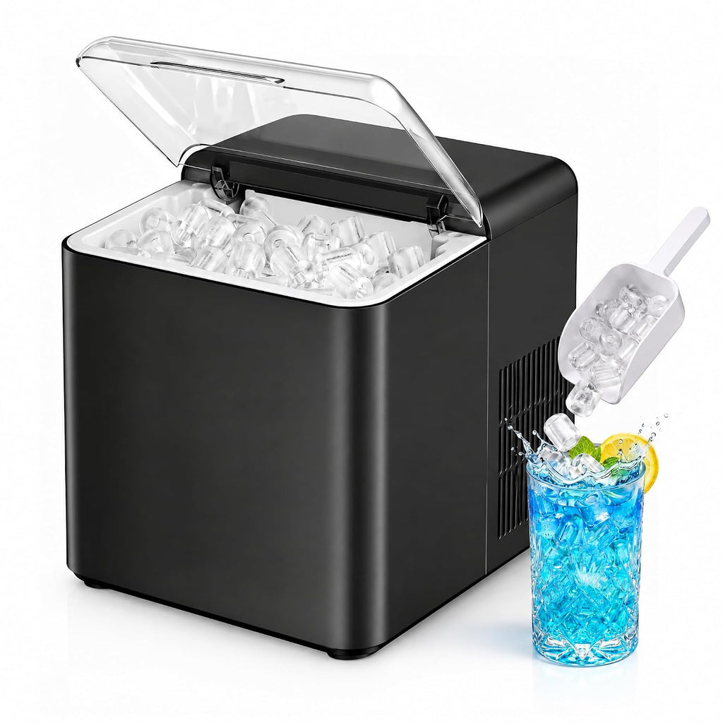 Máquina de hielo para encimera, 33 libras/día, 10 balas de hielo