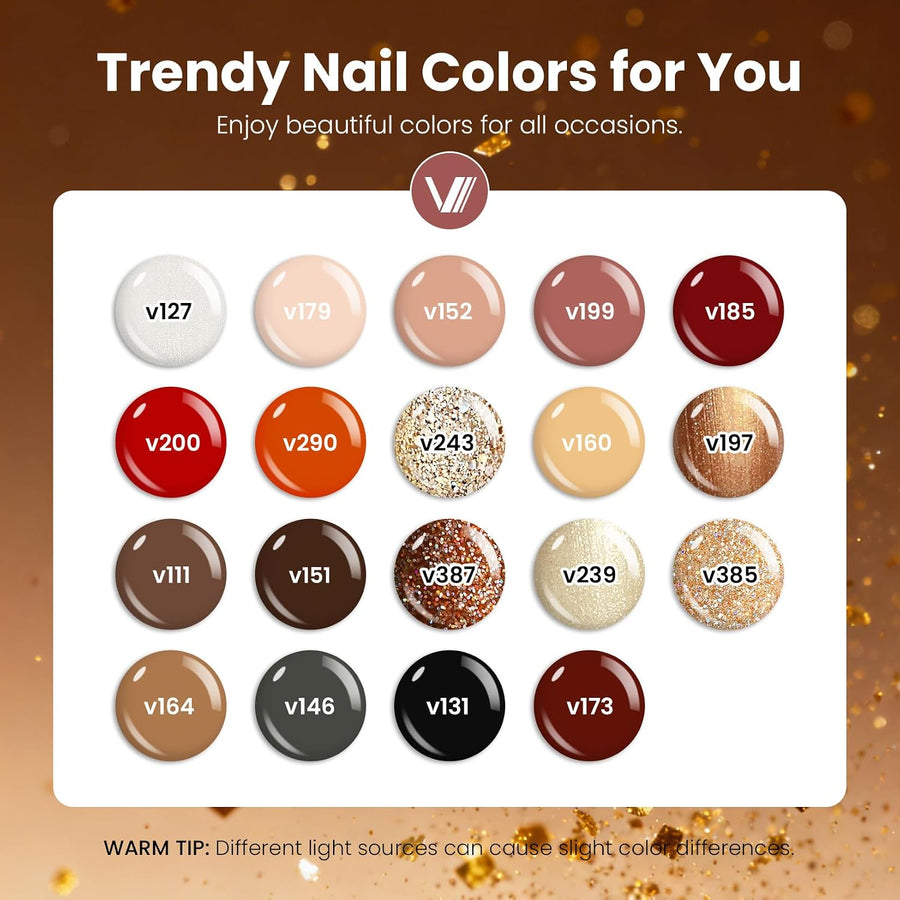 VANREESA Juego de 24 Piezas de Esmalte de Uñas en Gel - Colores Ele...
