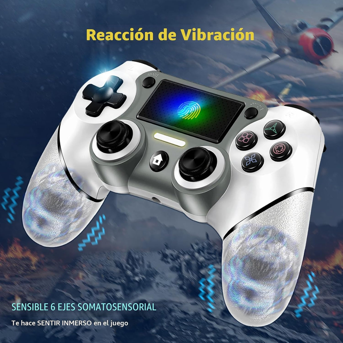 Wireless Controller Compatible with PS4\/Pro\/Slim, Black ps4 contr...