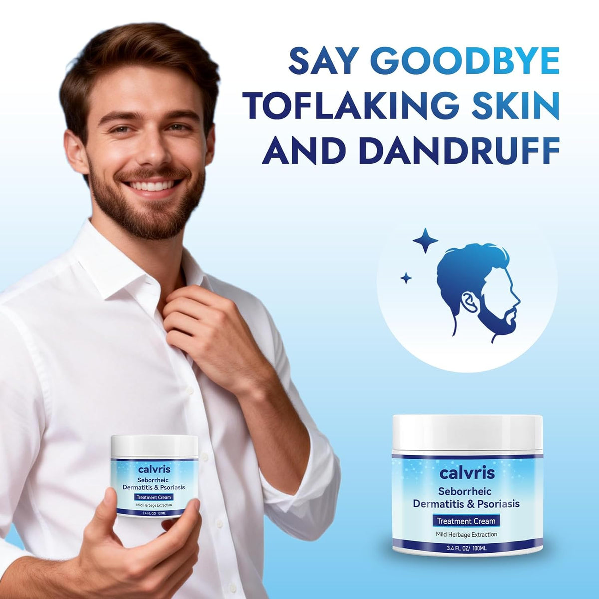Calvris Scalp Comfort Balm - Fórmula botánica sin esteroides para c...