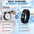 Reloj despertador para personas que duermen pesadas, pulsera vibratoria, reloj de pulsera silencioso, despertar, agitador, despertador, temporizador simple, portátil