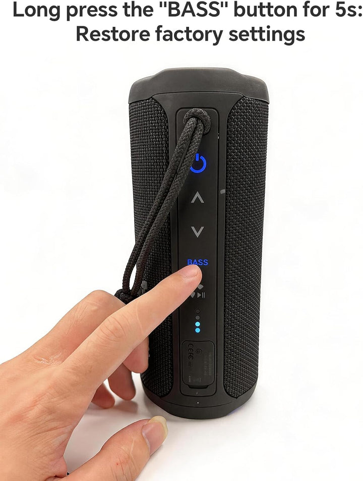 Altavoz Bluetooth inalámbrico fuerte sonido estéreo IPX7 impermeabl...