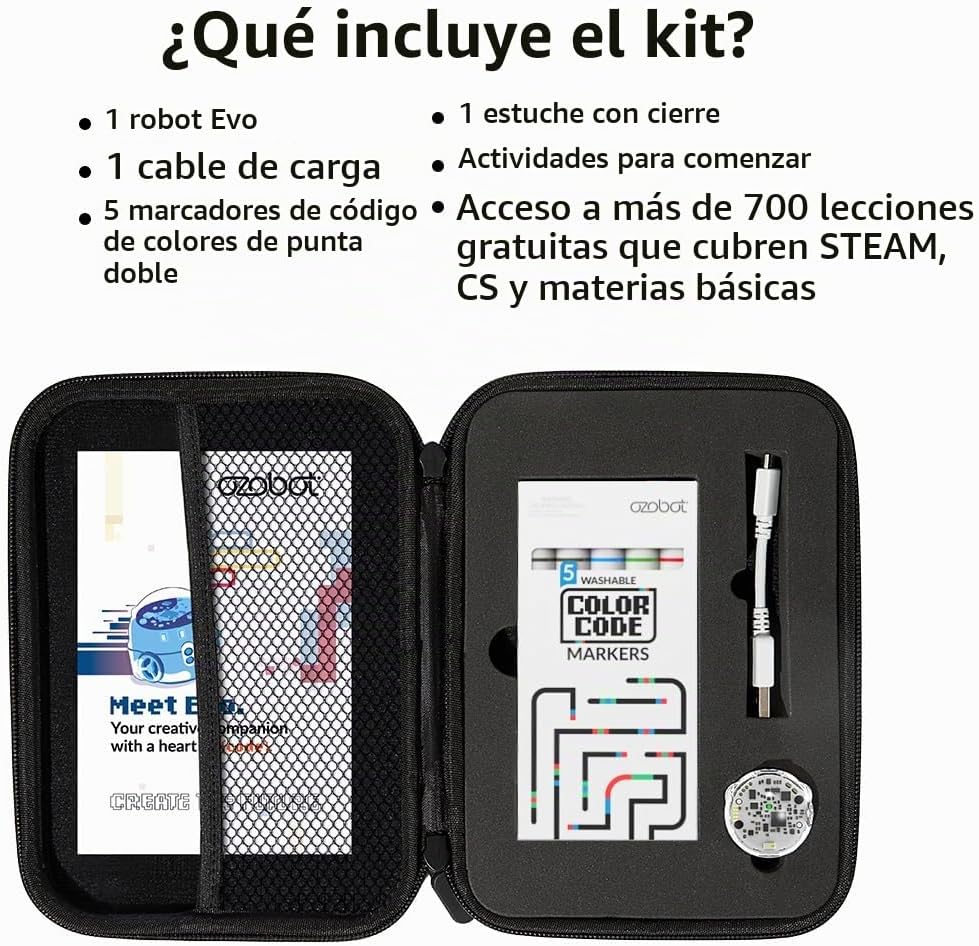 Ozobot - Kit de robot de codificación Evo | Edades 5-11 | Codificación STEM para niños y profesores