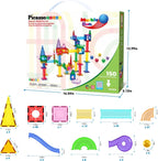 PicassoTiles Juego de construcción con 150 piezas magnéticas Juguete educativo para construir y aprender Juguete de construcción para desarrollo mental de niños y niñas de 3, 4, 5, 6, 7, 8 años y más