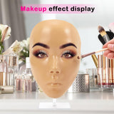 Tabla de práctica de maquillaje 3D, cara de silicona, maniquí reuti...