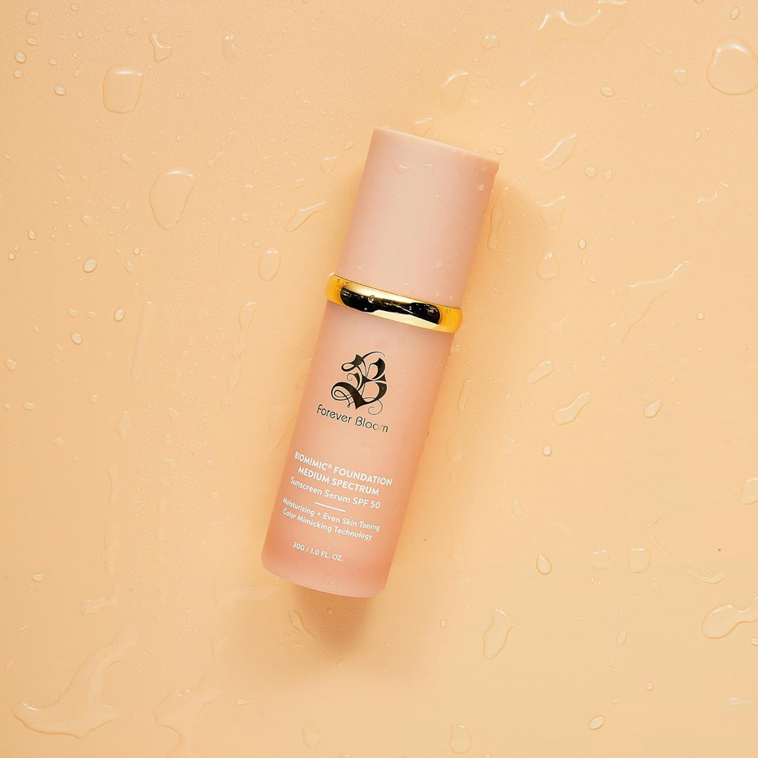Base con Espectro Medio Bio Mimic de Forever Bloom; Protección sola...