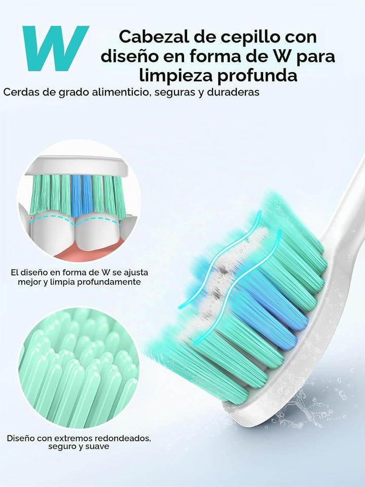 Cepillo de dientes eléctrico sónico COSLUS C40 para adultos, 47000V...