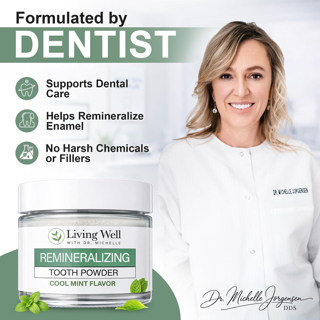 Viviendo Bien con la Dra. Michelle Polvo dental remineralizante | F...