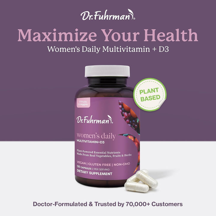 Dr. Fuhrman Multivitamínico de suministro de 2 meses para mujeres +...