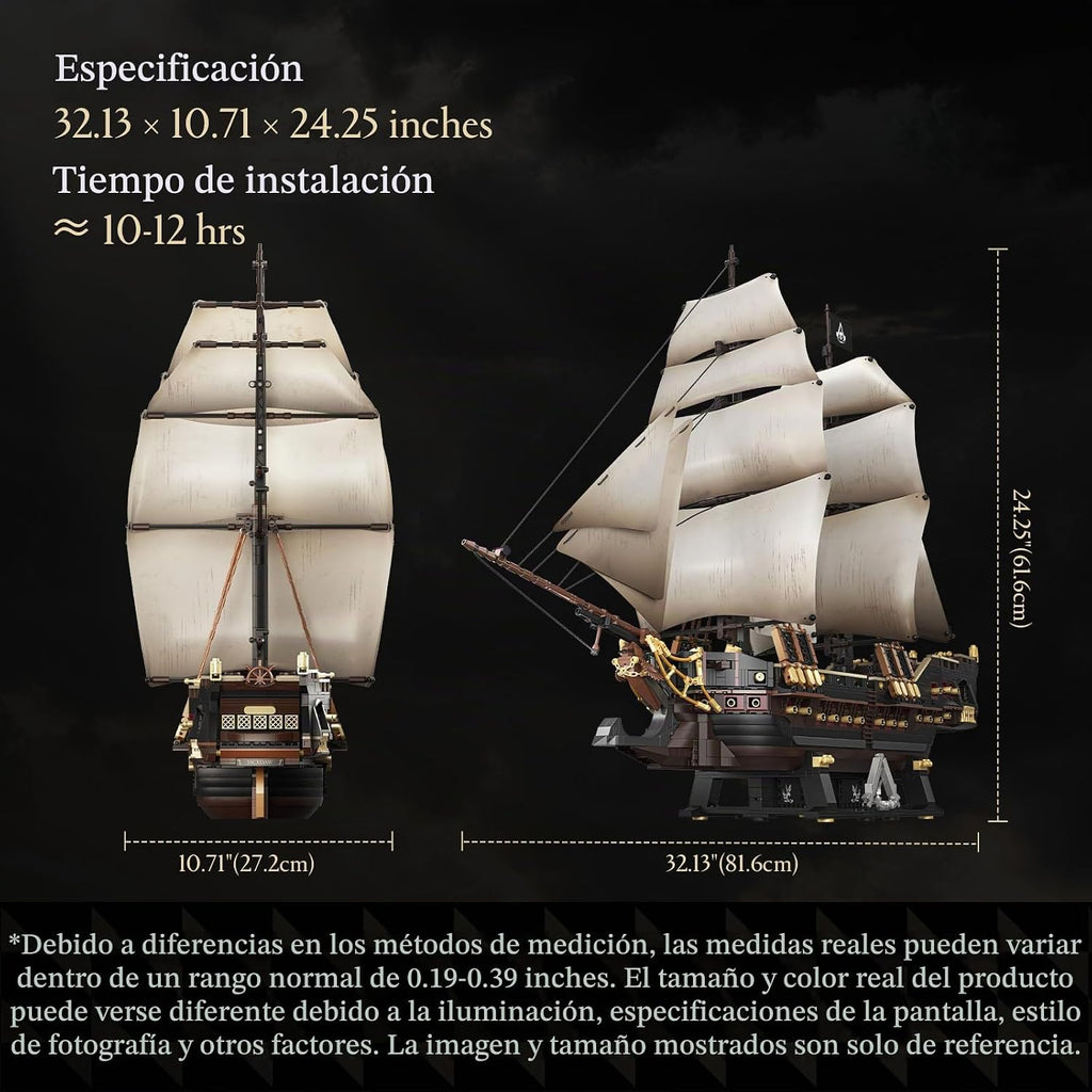 Wise Block Assassin's Creed - Juego de construcción de barcos piratas con