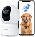 ARENTI - Cámara para mascotas de 5 MP P2Q, 5G WiFi 6 Cámara de seguridad interior, aplicación gratuita para teléfono