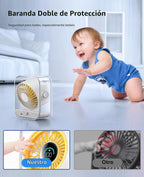 KIMMOO Ventilador de escritorio USB, ventilador de mesa silencioso...