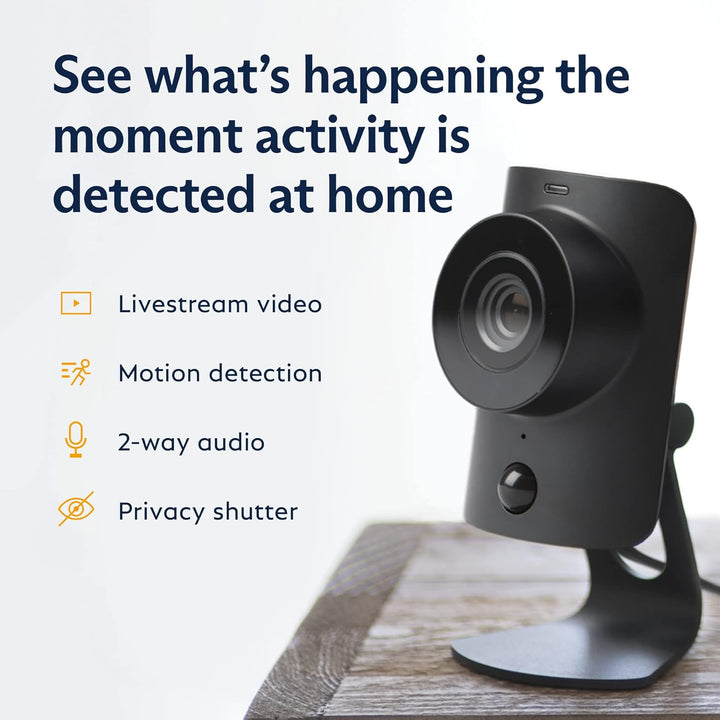 SimpliSafe SimpliCam - Cámara de seguridad para interiores con cabl...