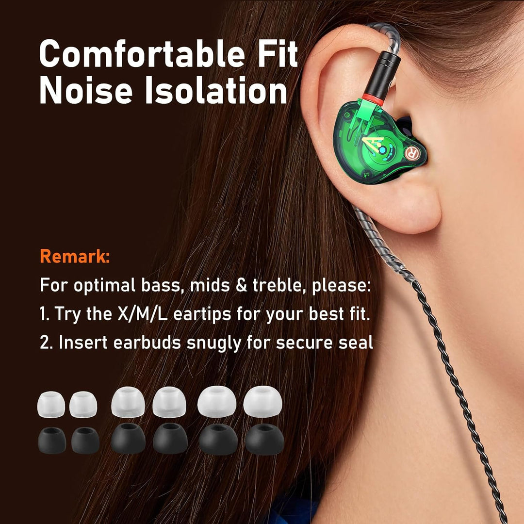 Auriculares Vibes 202 con cable - Auriculares HiFi de monitor intra...